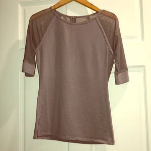 Express mesh sleeve shirt